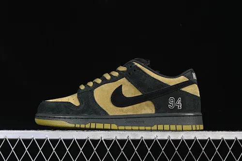 All categories Nk SB Dunk Series Nk SB Dunk Low low-top sneakers C version Supreme x Nike Dunk SB Dunk Low joint brown and yellow low-top casual skateboard shoes HQ8487-300